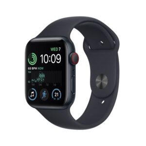 Apple Watch SE 2 GPS + Cellular, 44mm Midnight Aluminium Case with Midnight Sport Band - M/L - Very Good