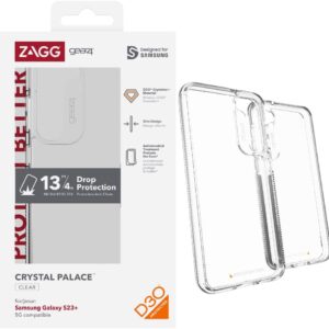 GEAR4 Crystal Palace Galaxy S23+ Case - Clear